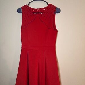 Red Sleeveless Dress